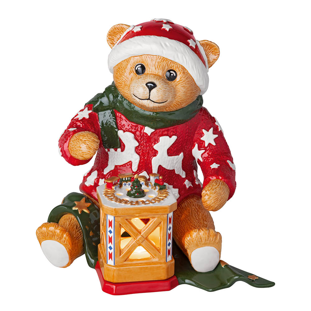 Villeroy & Boch Christmas Toy's Memory lyslykt 35 cm Teddy