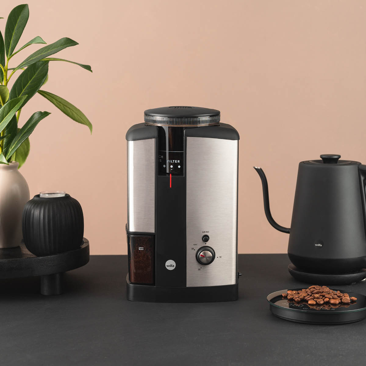 Wilfa WSCG-2 kaffekvern 250g stål