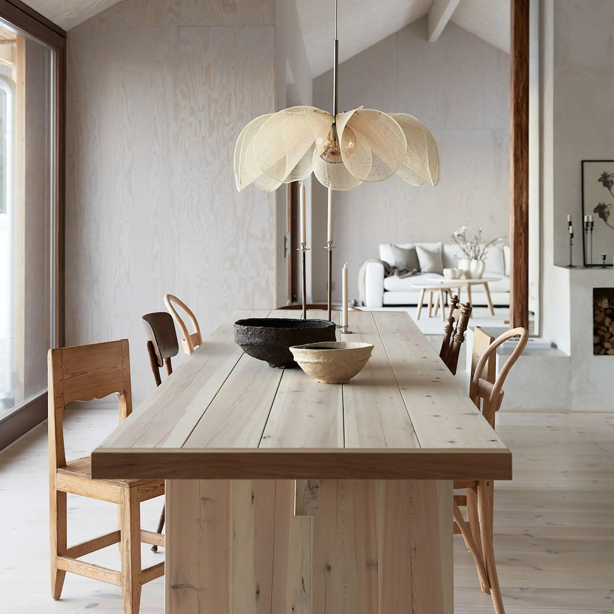 Markslöjd Styrka taklampa 75 cm beige