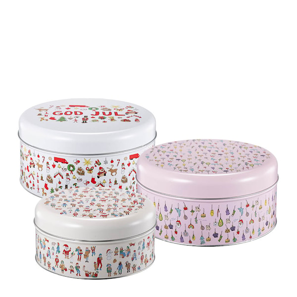 Anette Moi kaksburk 3-pack 17 + 20 + 22,5 cm Juledekor