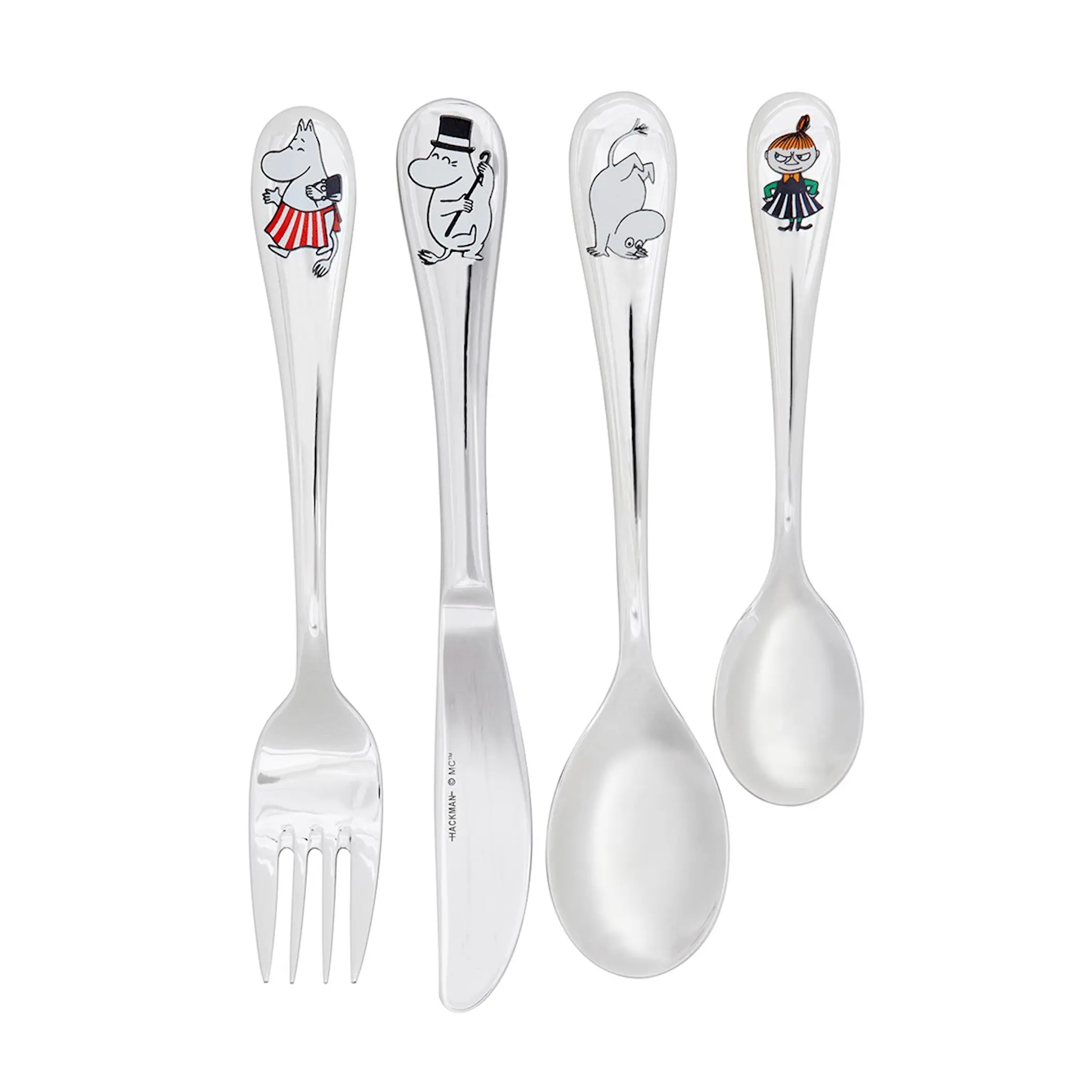 Moomin Hackman Muumi Lasten aterimet 4 osaa Muumiperhe