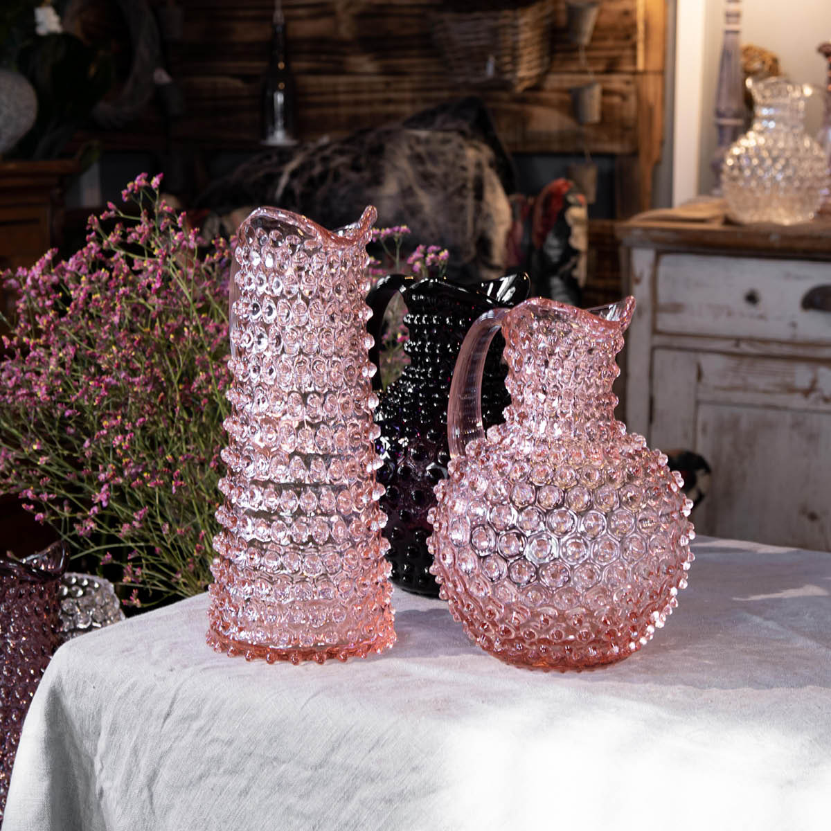 Klimchi Hobnail karaff 1 l rosaline