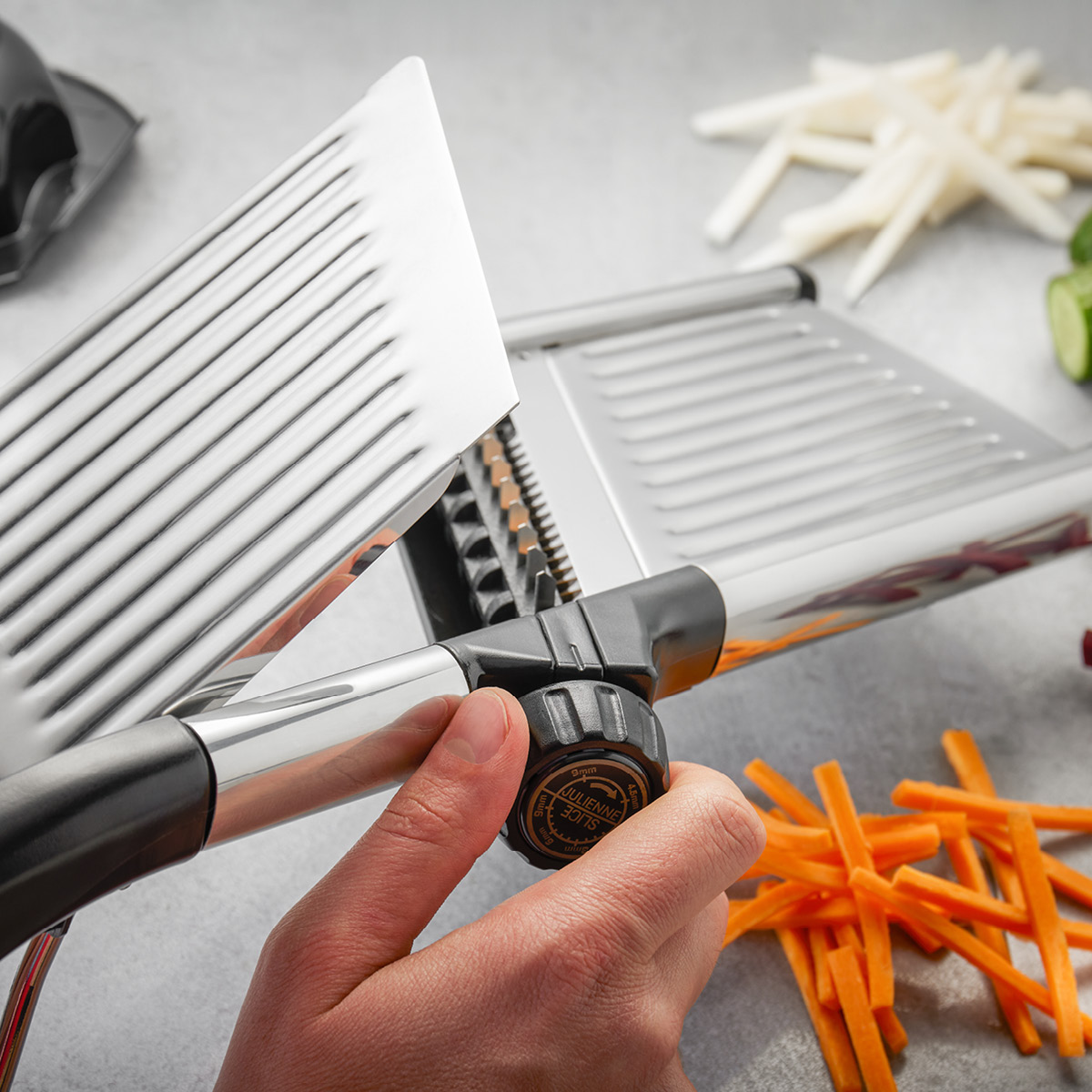 Gefu Volari gourmet skärare 41,5 cm borstat stål