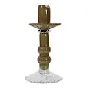 Lara S ljusstake 22 cm grön/klar