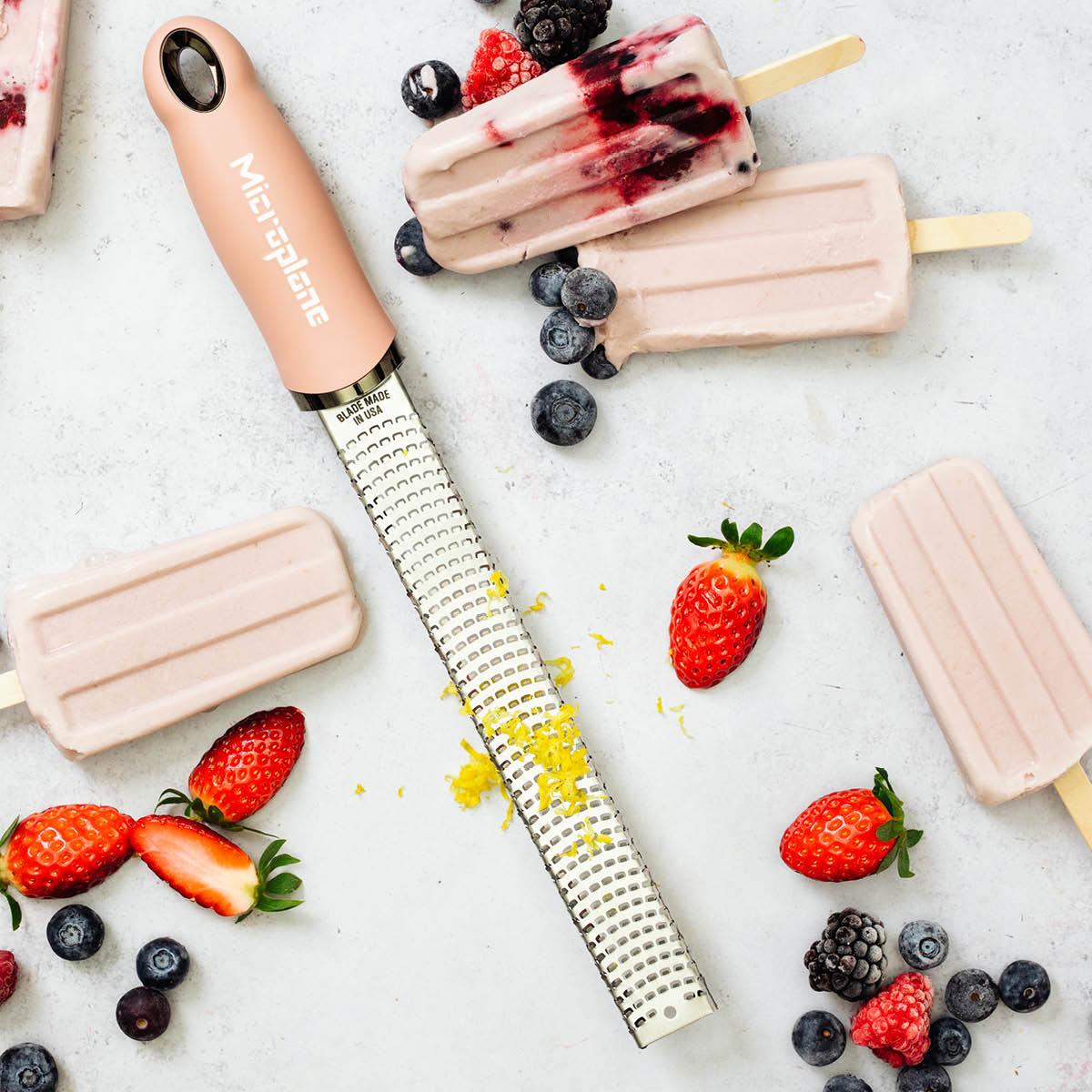 Microplane Premium Classic Zester Rivjärn 32 cm Ljusrosa