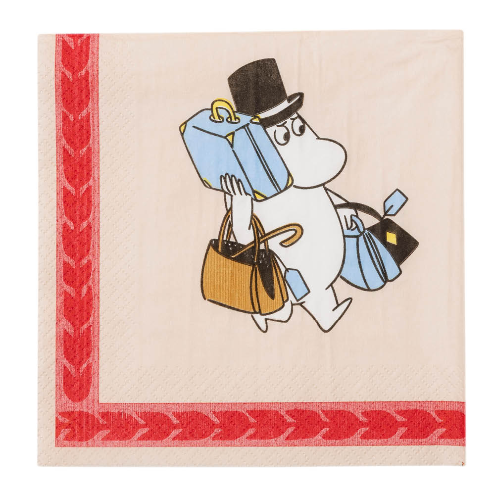 Moomin Arabia Mumin servett 33x33 cm 20-pack Redo för semester