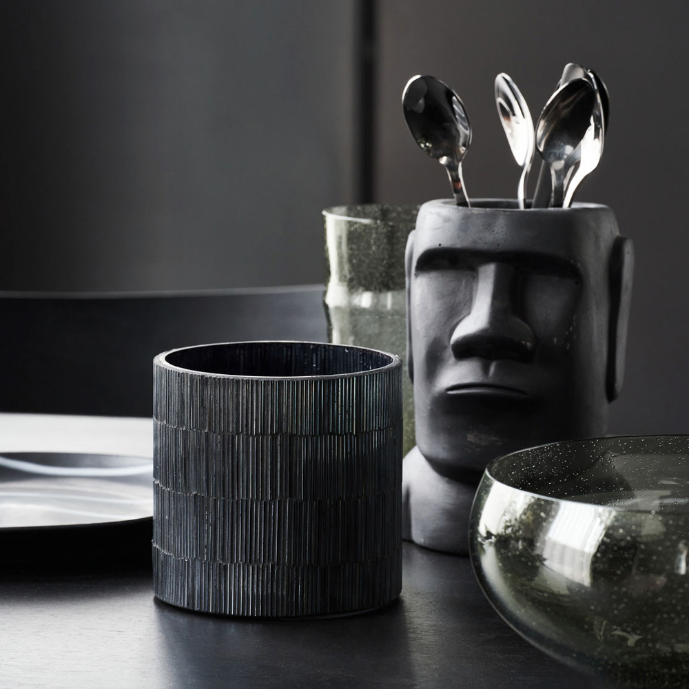 House Doctor Gara Värmeljushållare 10 cm Svart