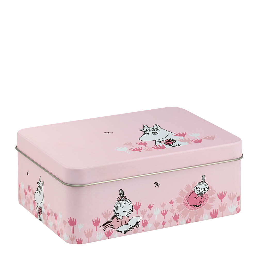 Muurla Muumi Peltipurkki 14,5x10,5 cm Vaaleanpunainen