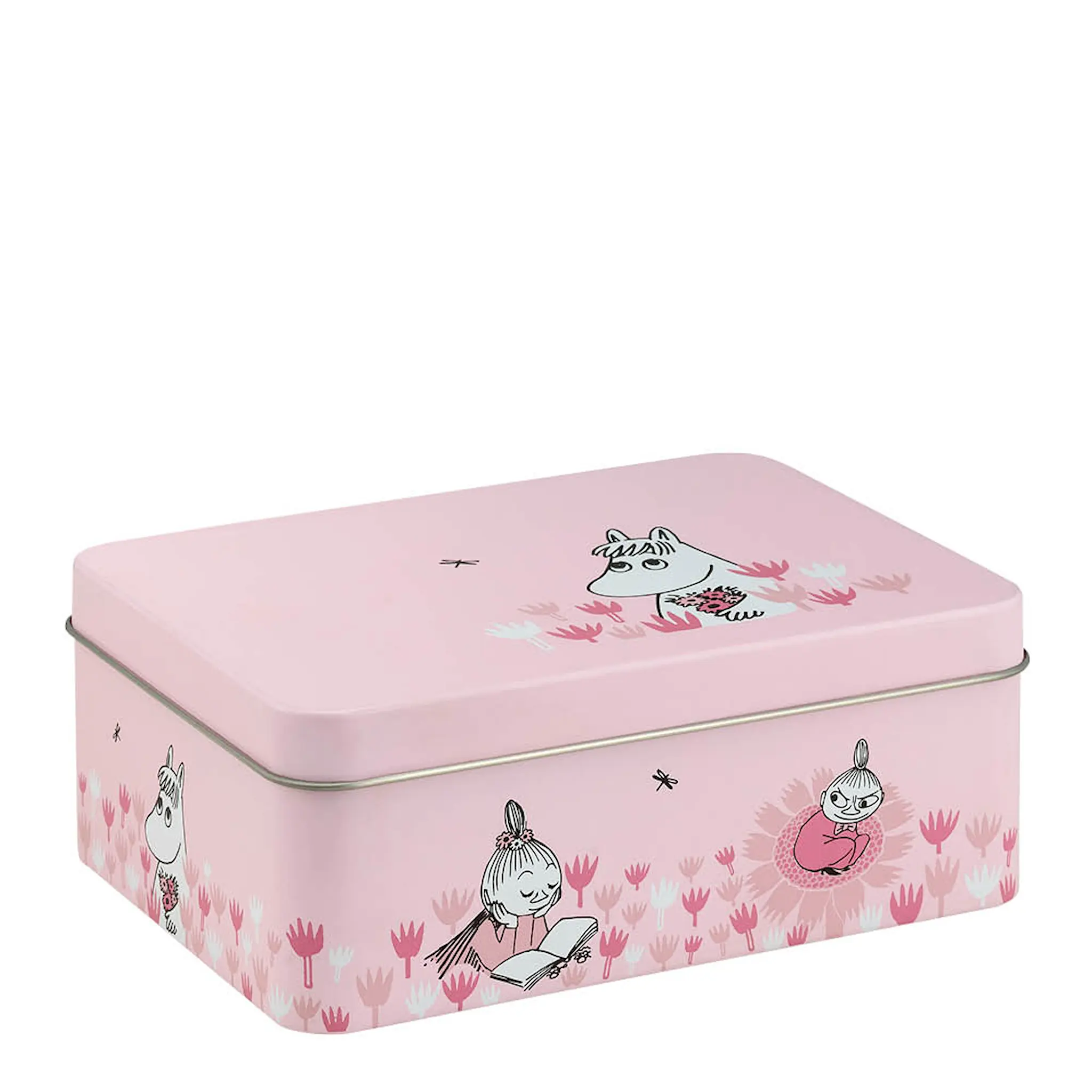 Muurla Muumi Peltipurkki 14,5x10,5 cm Vaaleanpunainen