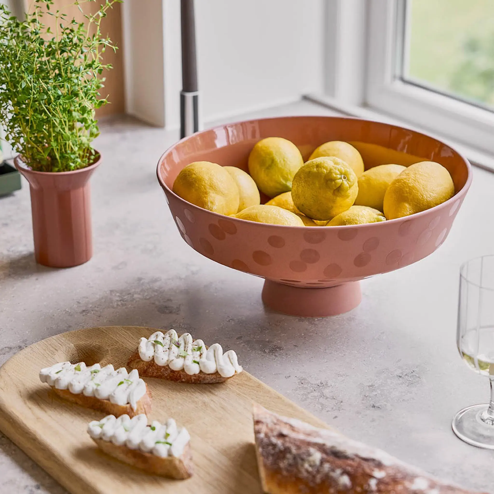 OYOY Luonto skål 32 cm Terracotta