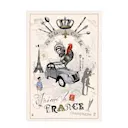 Kökshandduk 48x72 cm France panorama