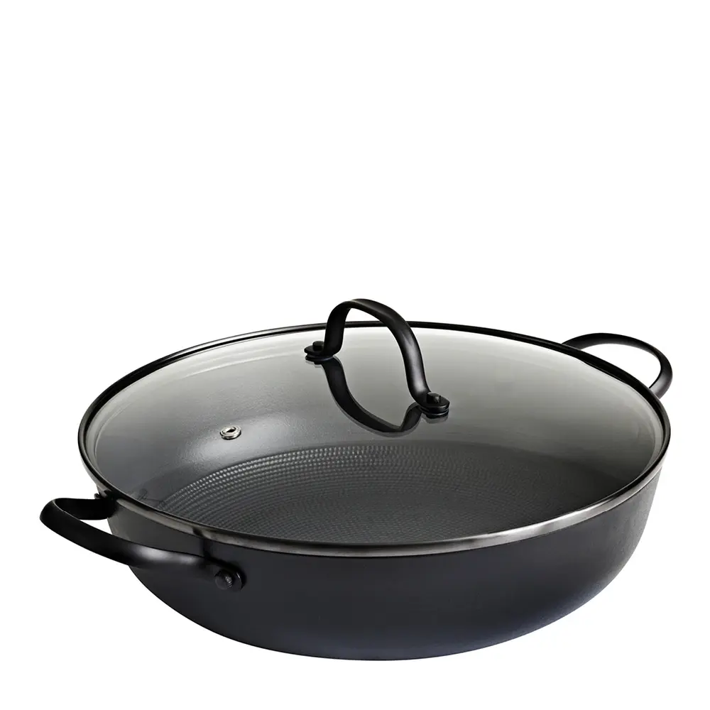 Traktørpanne i støpejern med Honeycomb keramisk belegg 30 cm