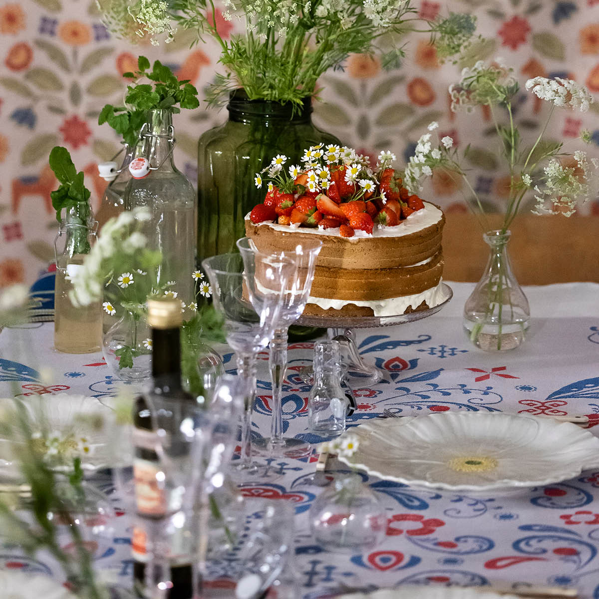 Ekelund Torplyckan håndkle 48x70 cm blå