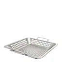 Grillwok perforerad 39x35 cm rostfritt stål