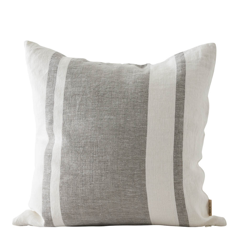 Tell Me More Jules kuddfodral linne 50x50 cm gröna ränder