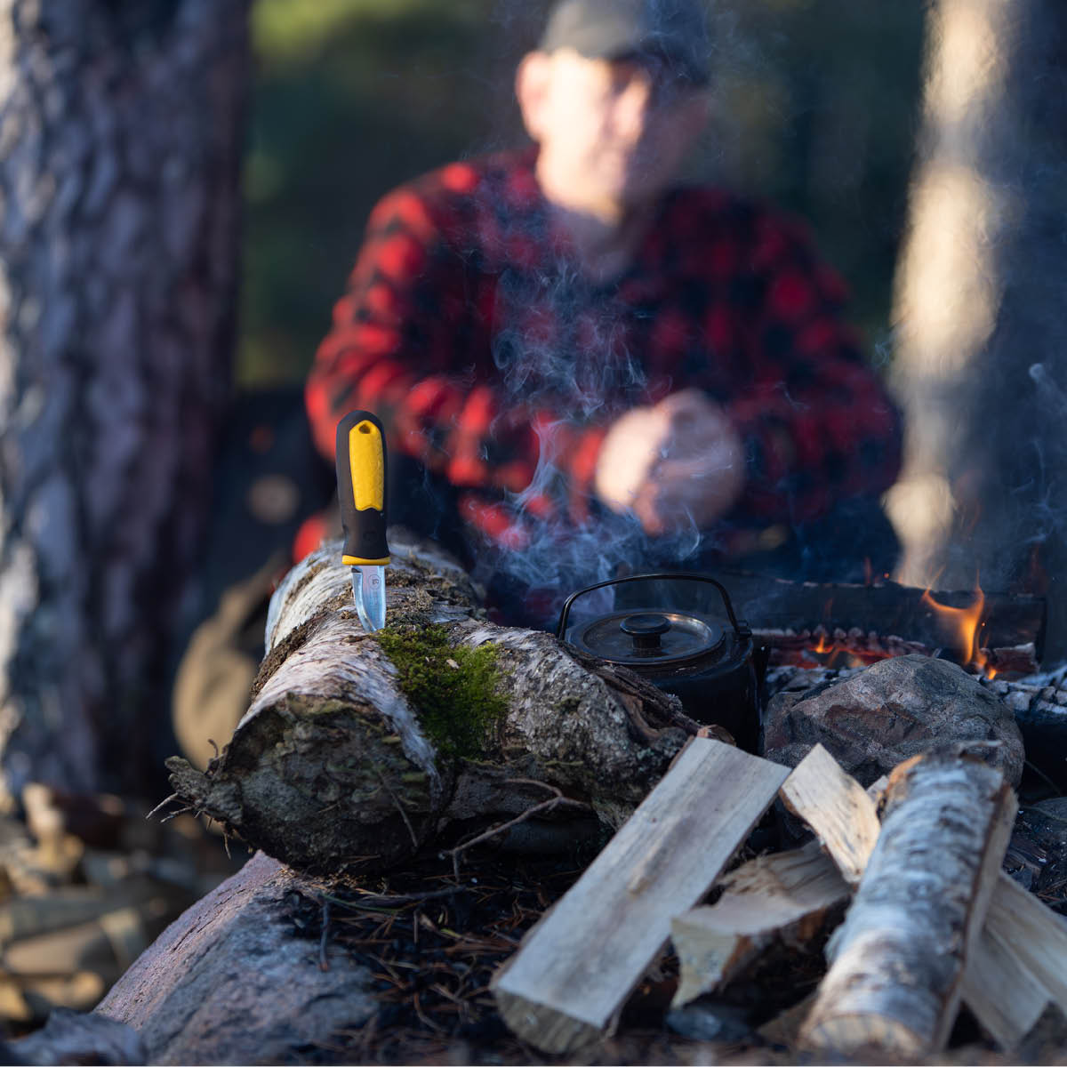 Brusletto Kongla allroundkniv 15,5 cm gul/svart