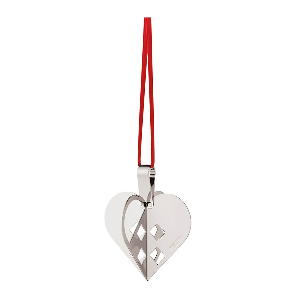 Georg Jensen - Joulu 2025 koriste sydän 5,4x6,3 cm hopea