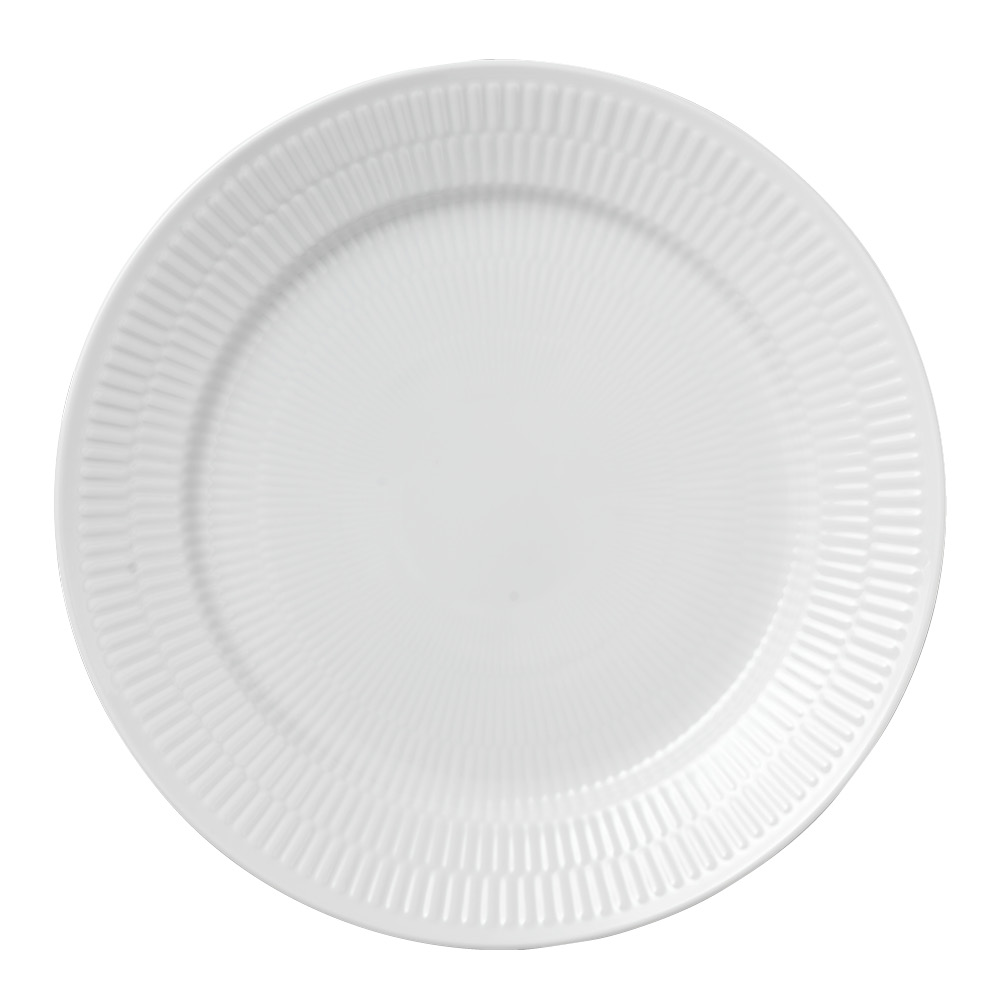 Royal Copenhagen White Fluted tallerken dyp 25 cm