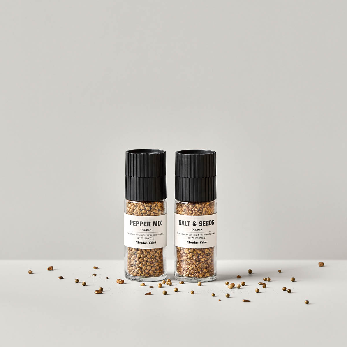 Nicolas Vahé Presentask guldpeppar & guldssalt & frön 86 g