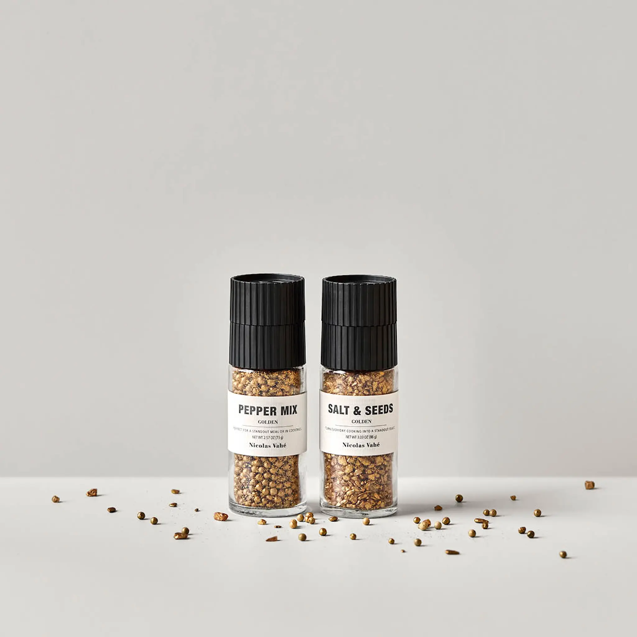 Nicolas Vahé Presentask guldpeppar & guldssalt & frön 86 g