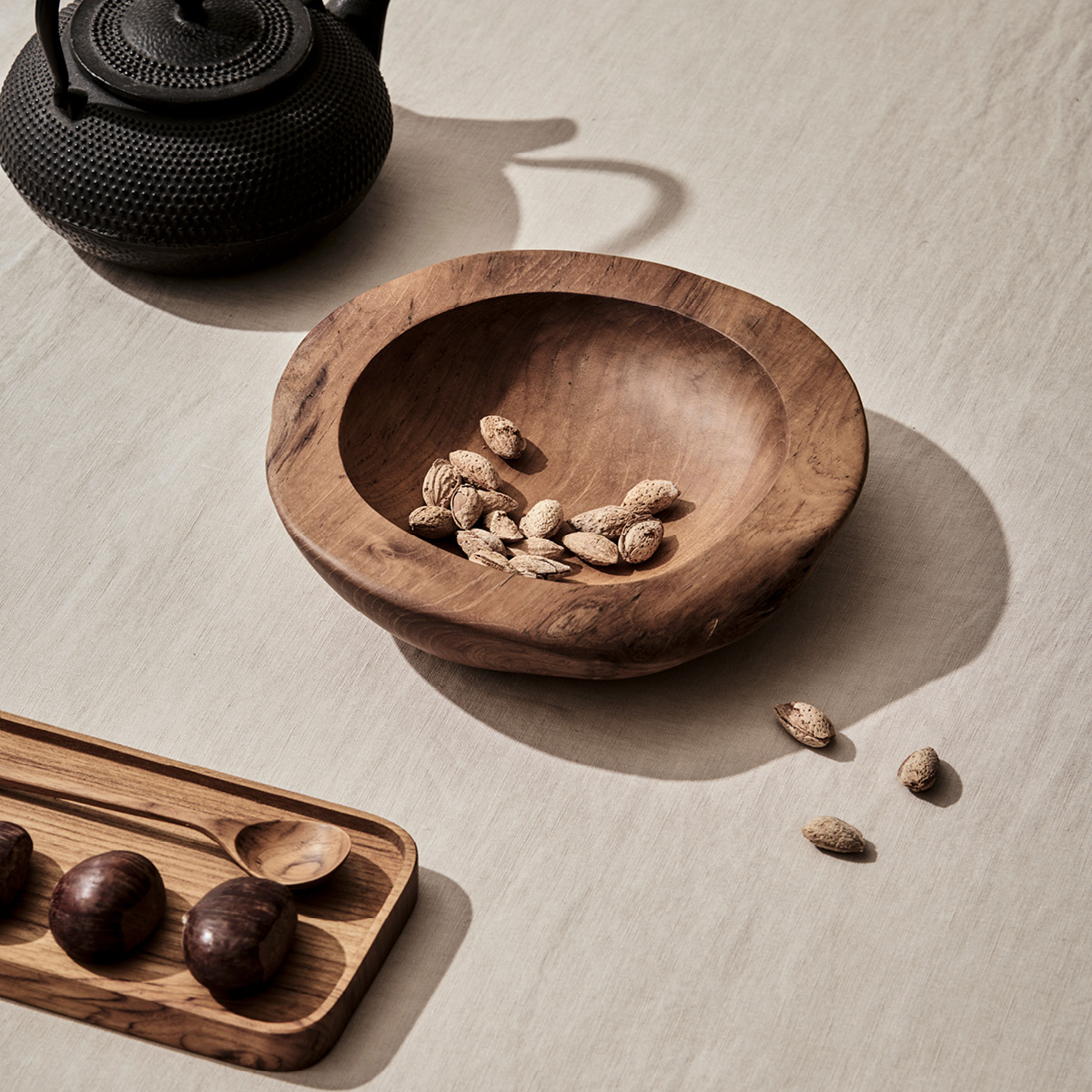 Tell Me More Teak skål 25 cm