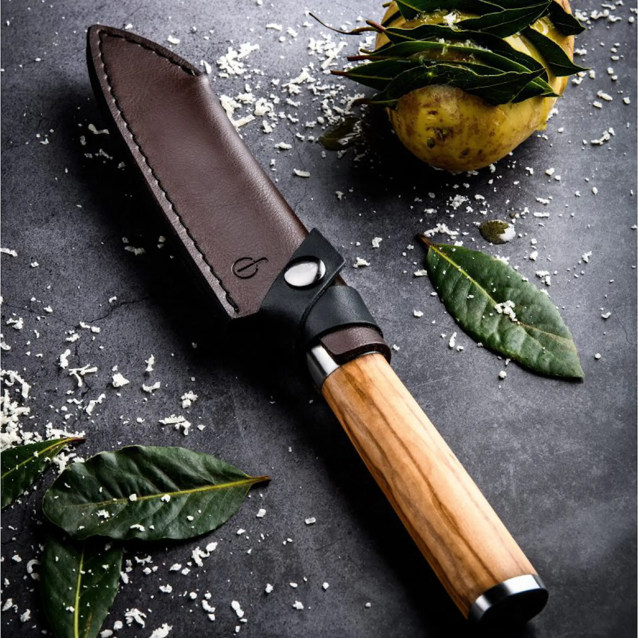 Forged Santokukniv 29 cm Olive