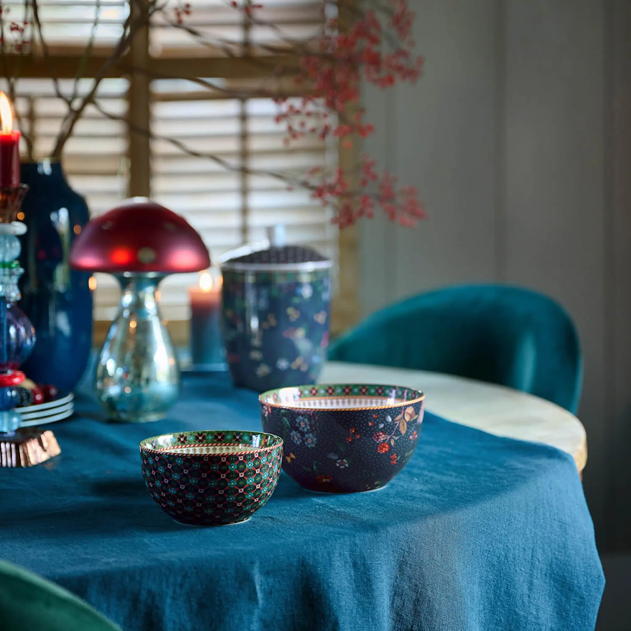 Pip Studio Berry Blues Aamiaissetti 3 osaa Sininen