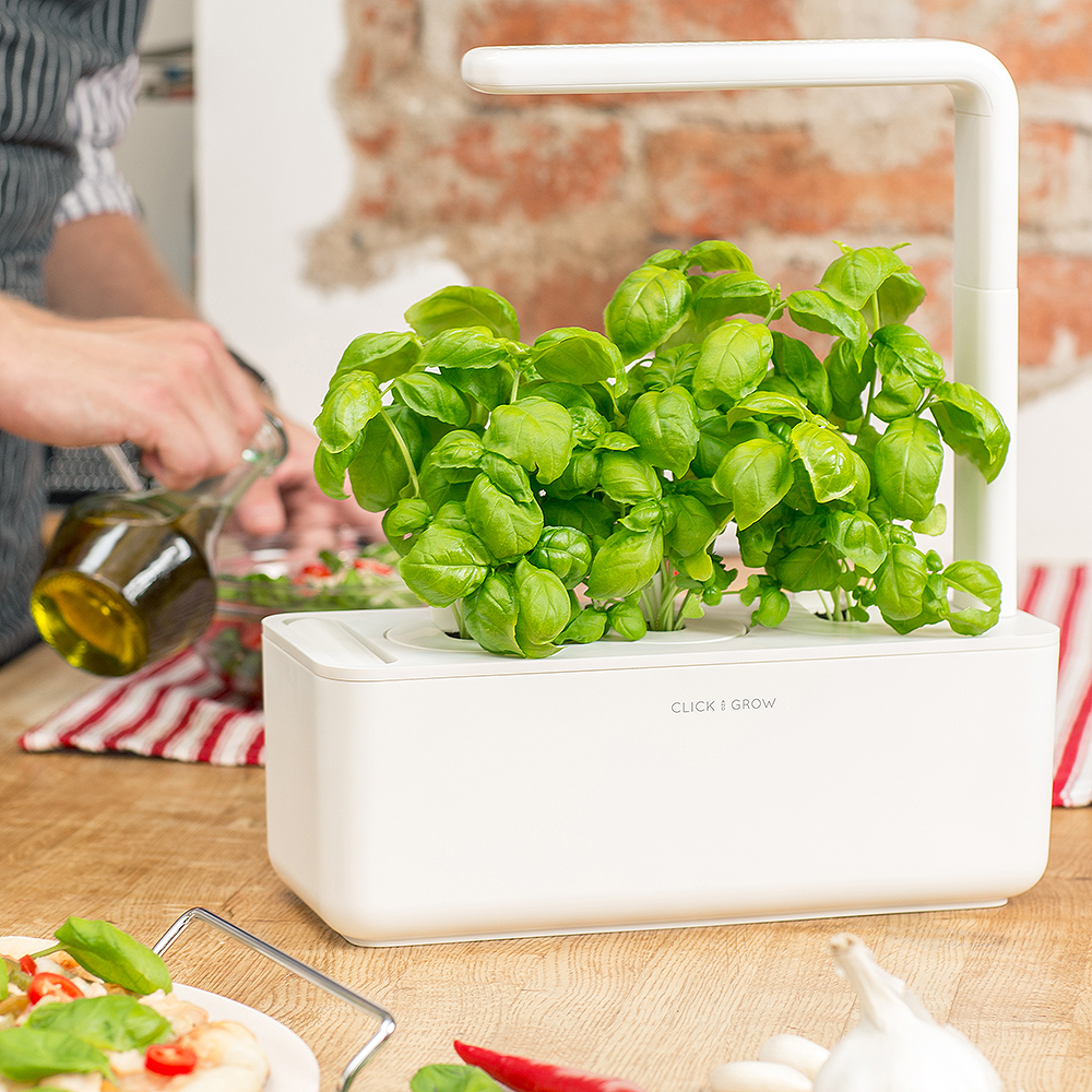 Click & Grow Smart Garden 3 startpakke hvit