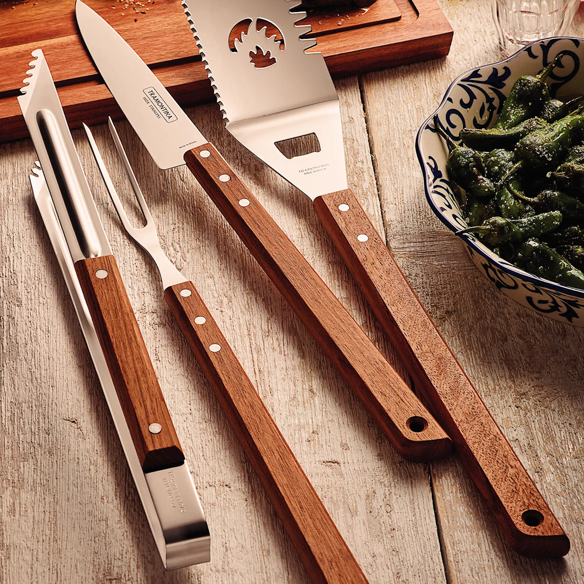 Tramontina BBQ by Hellstrøm grilltång 37 cm natur