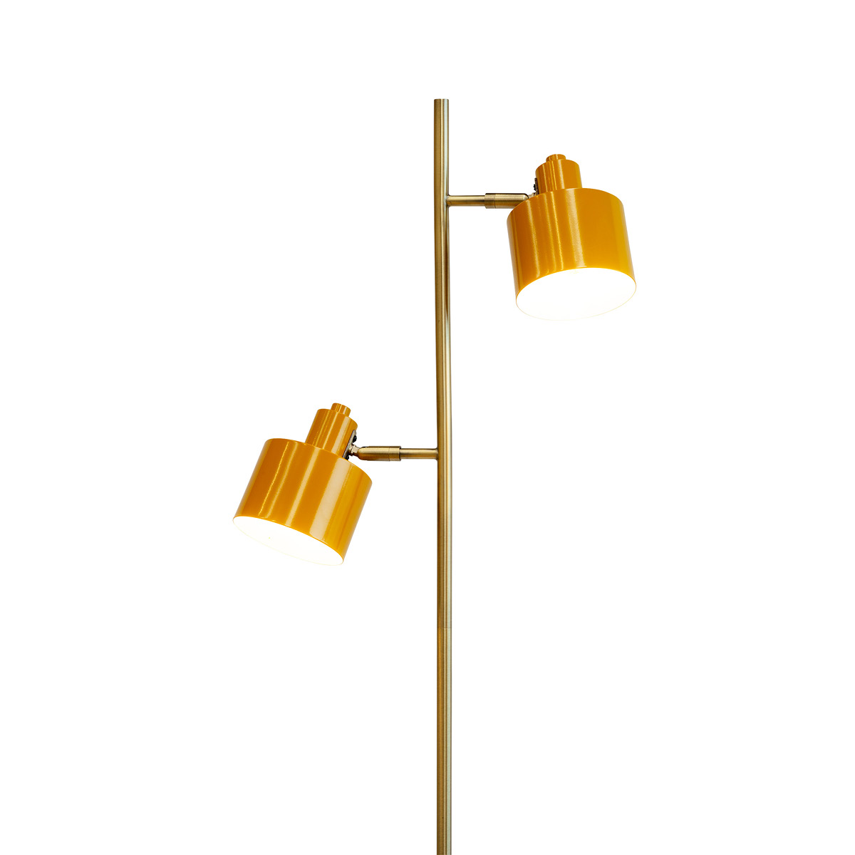 Dyberg Larsen Ocean golvlampa 160 cm curry/mässing/turkos