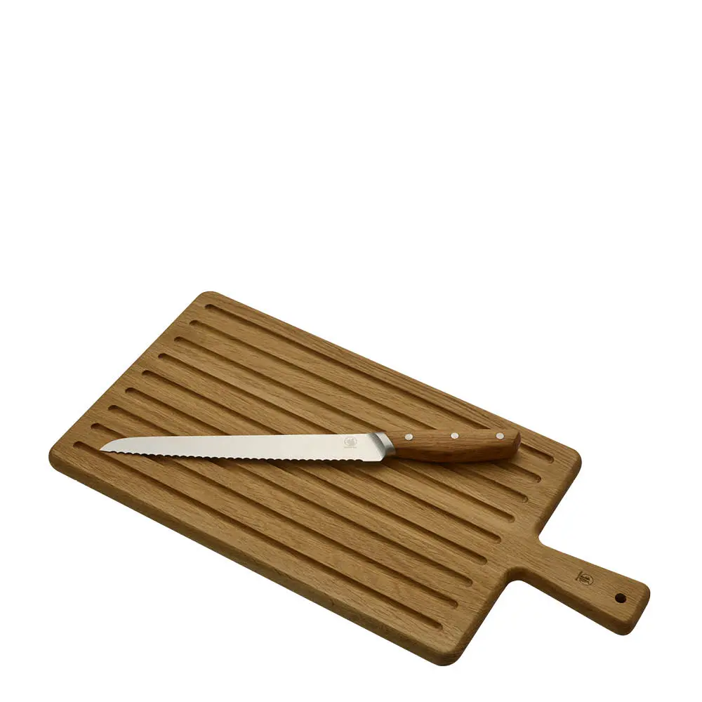 Bosco skjærebrett med kniv 53x26 cm eik
