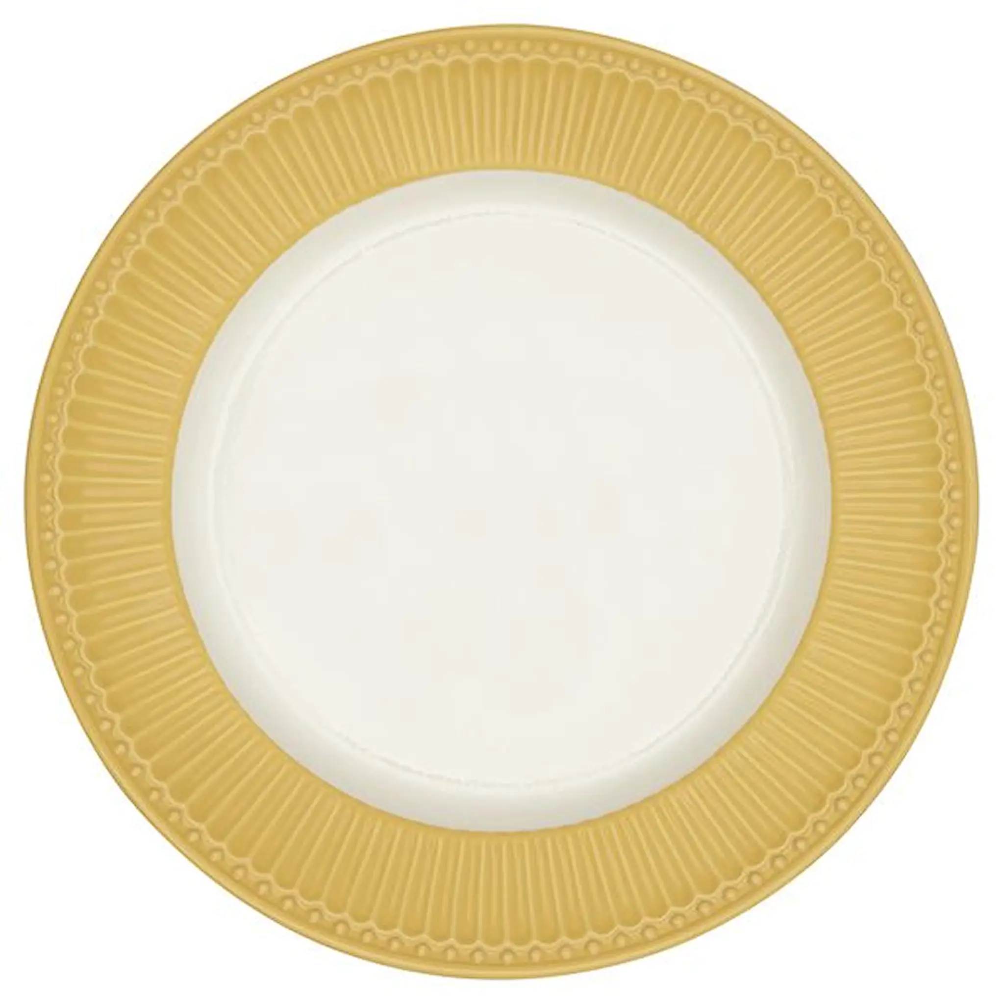 GreenGate Everyday Alice middagstallrik 26,5 cm honey mustard