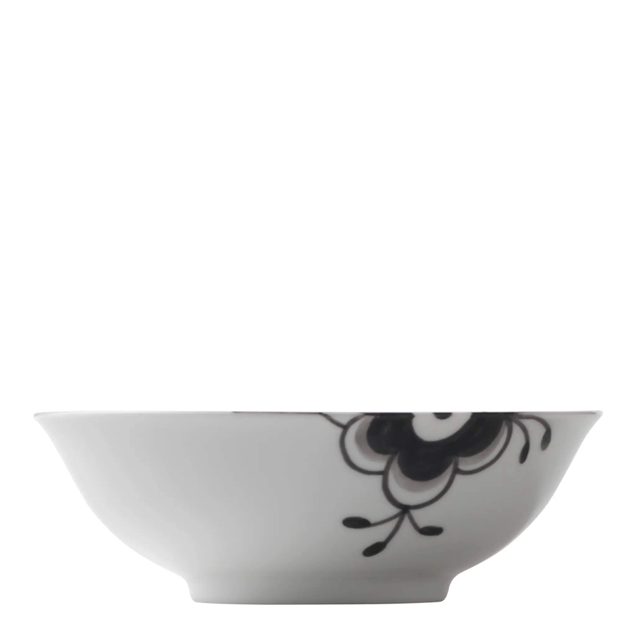 Royal Copenhagen Black Fluted Mega Skål 16 cm 35 cl