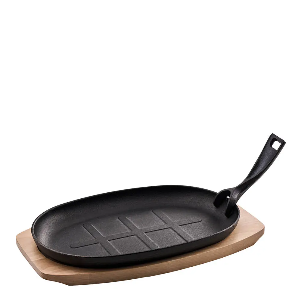 Bbq by hellstrøm Valurautapannu 19x32 cm Musta