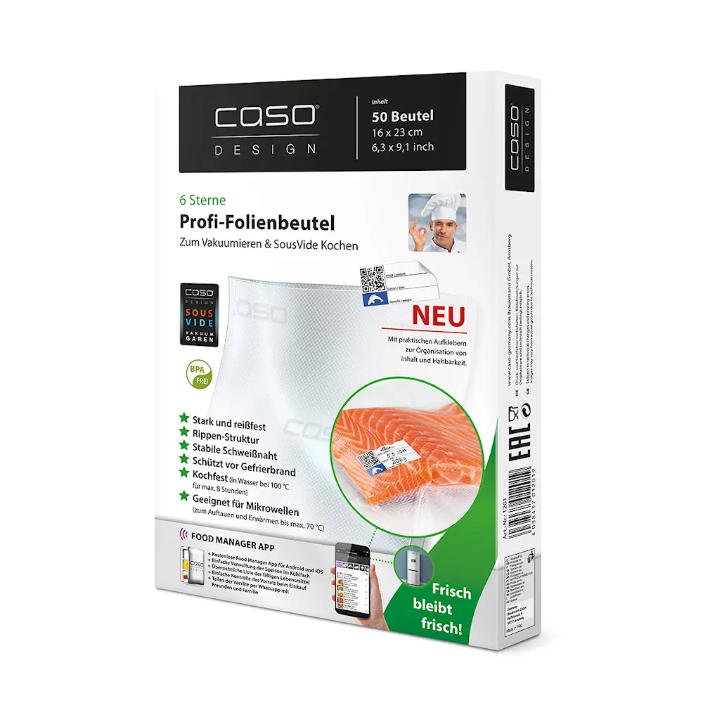 Caso Foliopussi 16x23 cm 50 kpl 150My