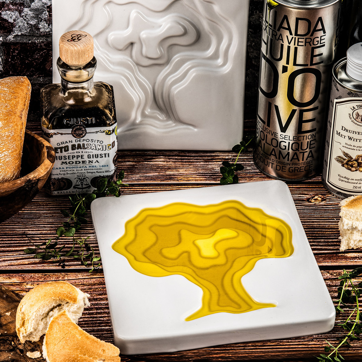 Style De Vie Style De Vie Kulho öljylle 18 cm Valkoinen