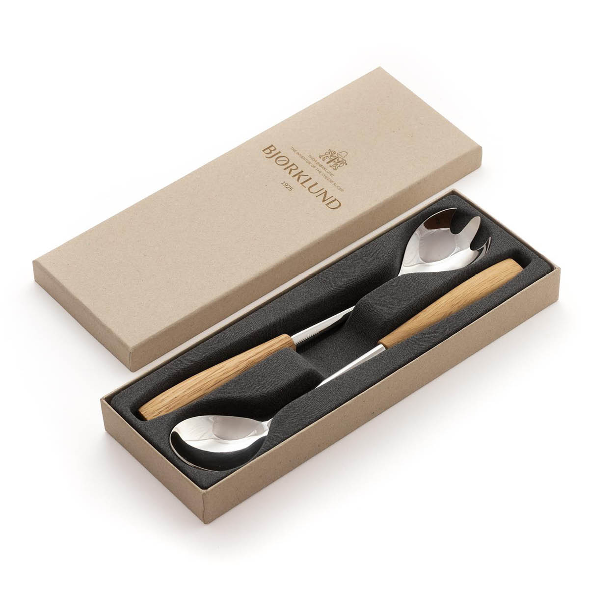 Bjørklund Träskaft salladsbestick 24,7 cm 2 delar ek