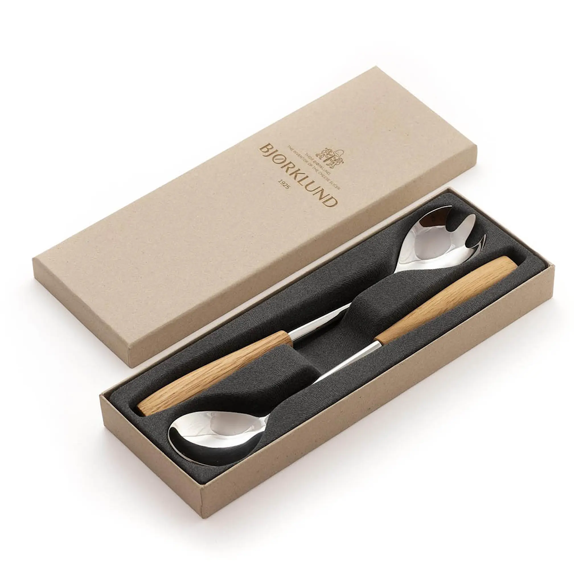 Bjørklund Träskaft salladsbestick 24,7 cm 2 delar ek