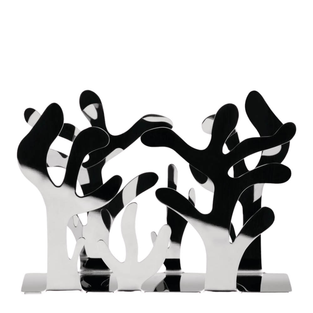 Alessi Mediterraneo servetthållare 12 cm blankt stål