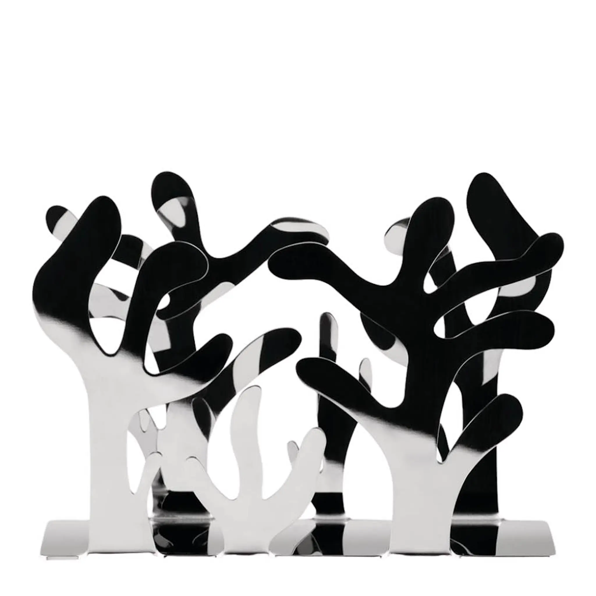 Alessi Mediterraneo servetthållare 12 cm blankt stål