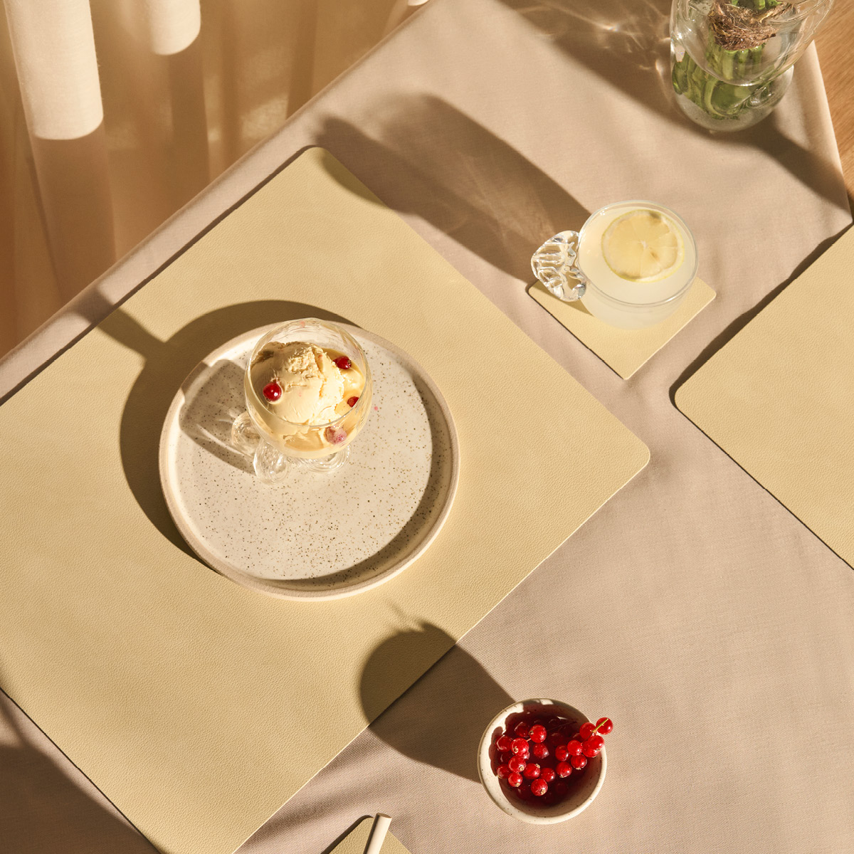 LIND DNA Square Nupo Pöytätabletti 35x45 cm Lemon Sorbet