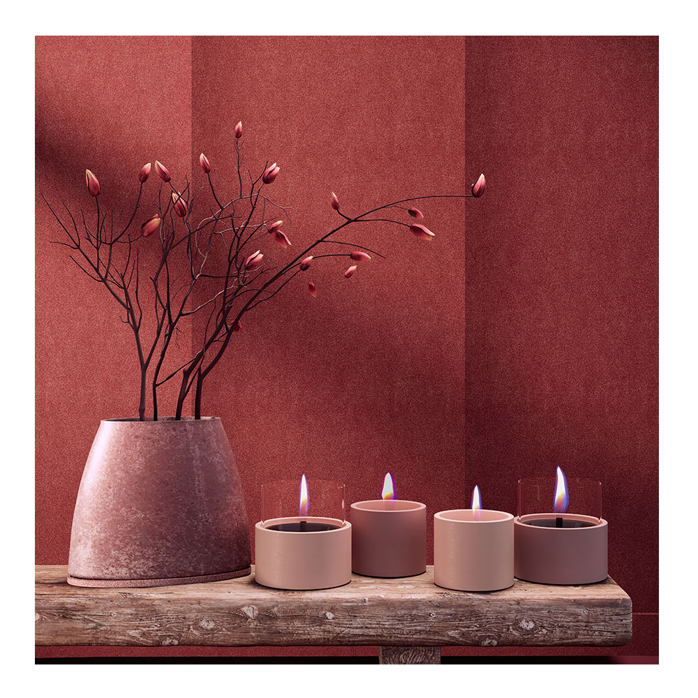 Tenderflame Breeze Lykta 2-pack Mörkrosa