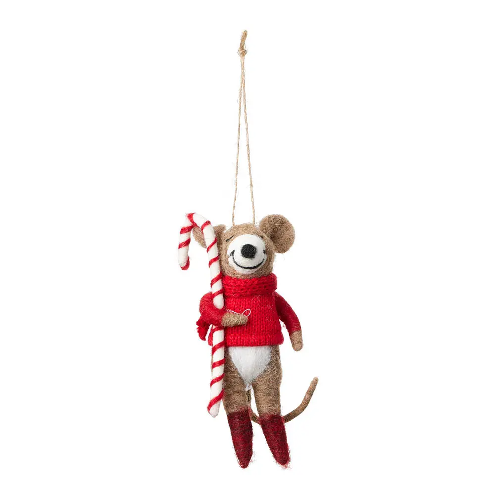 Nils juleornament koala 13 cm ull/rød