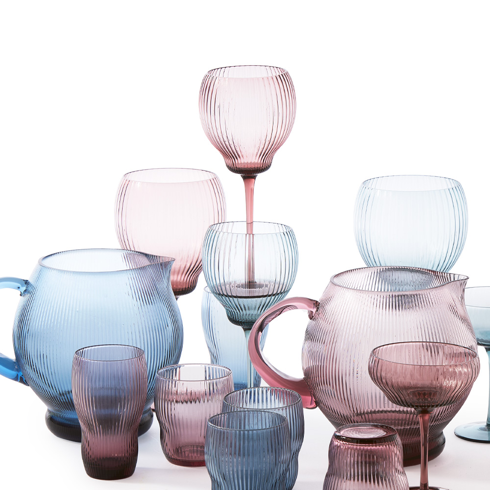 Pols Potten Pum Viinilasi 22 cm 2 kpl Liila