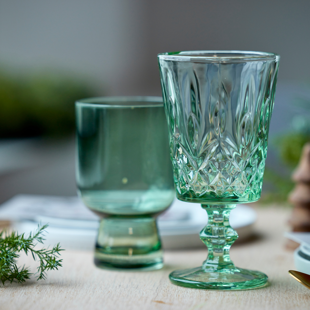 Lyngby Glas Sorrento vinglass 29 cl 4 stk grønn