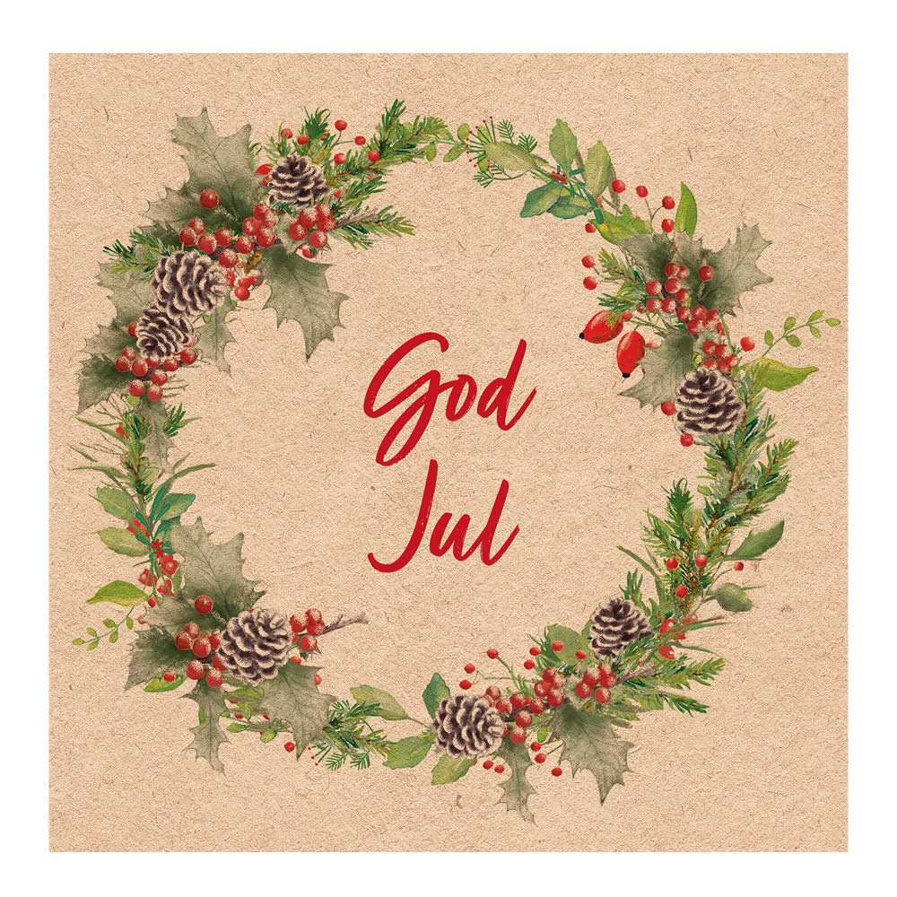 Ambiente - Servetti 33x33 cm 20 kpl God Jul