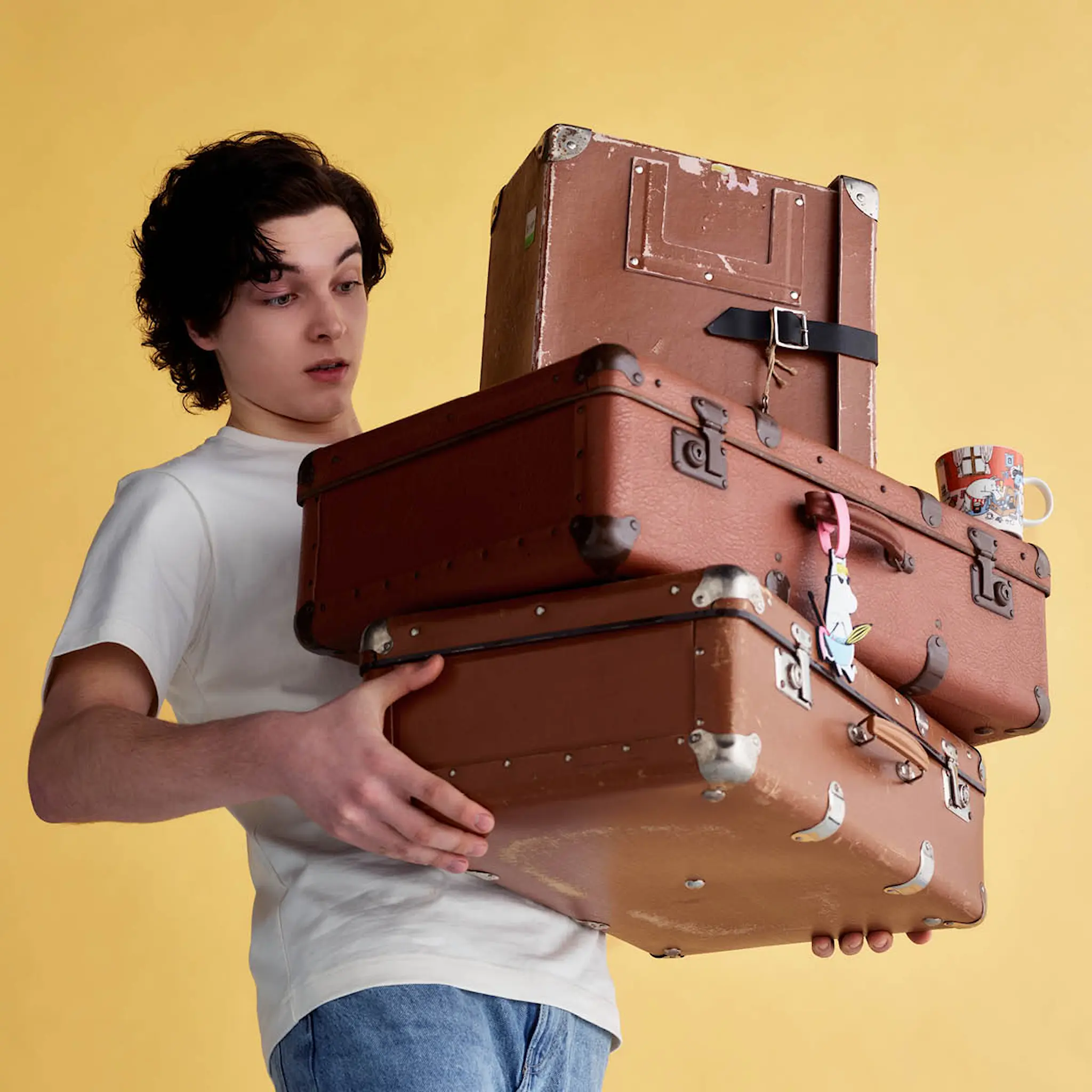 Moomin Arabia Mummi bagasjelapp 19 cm Snorkfrøken Ferieklar