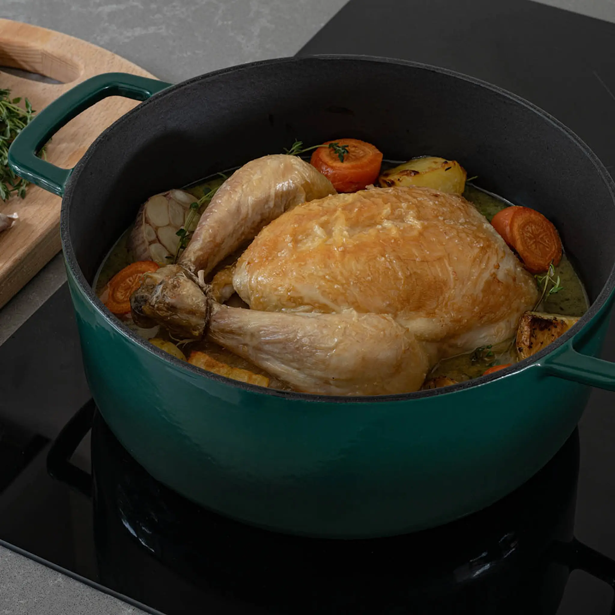 Combekk Gjutjärnsgryta 24 cm 3,8 L holly green