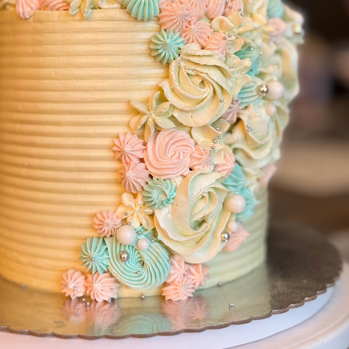 Modern House bAYk tårtfat set 3 delar 20/25/30 cm silver