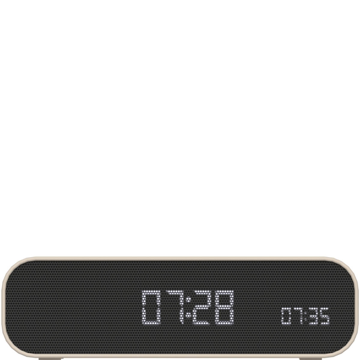 Kreafunk Wakie vekkerklokke med Wake-up light og Qi 16x8x4,5 cm ivory sand